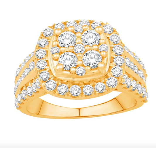 10KT Gold Diamond Women's Ring 2.00CTW