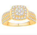 10KT Gold Diamond Women's Ring 1.00CTW