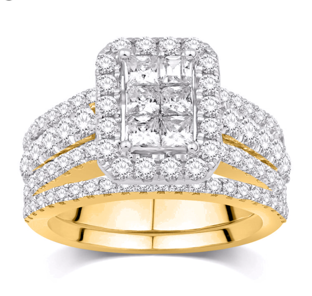 14KT Gold Diamond Women's Ring 2.00CTW