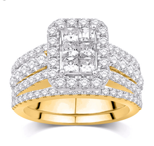 14KT Gold Diamond Women's Ring 2.00CTW