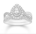 14KT Gold Diamond Women's Ring 0.74CTW