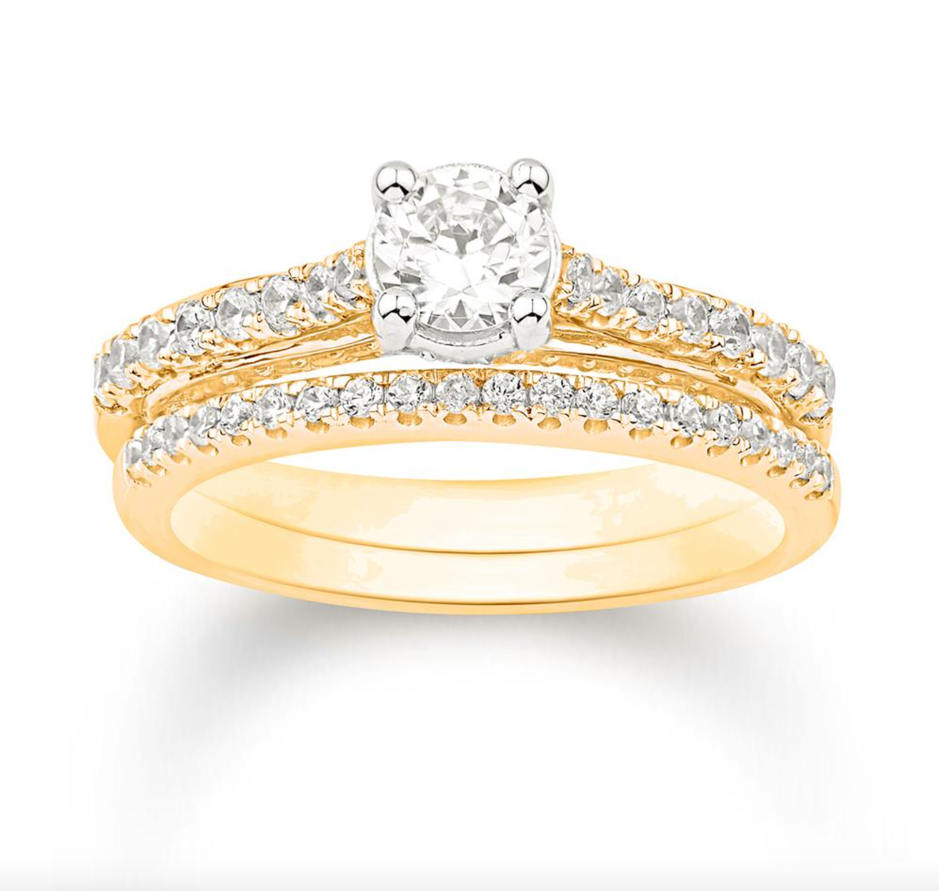 14KT Gold Diamond Women's Ring 1.00CTW