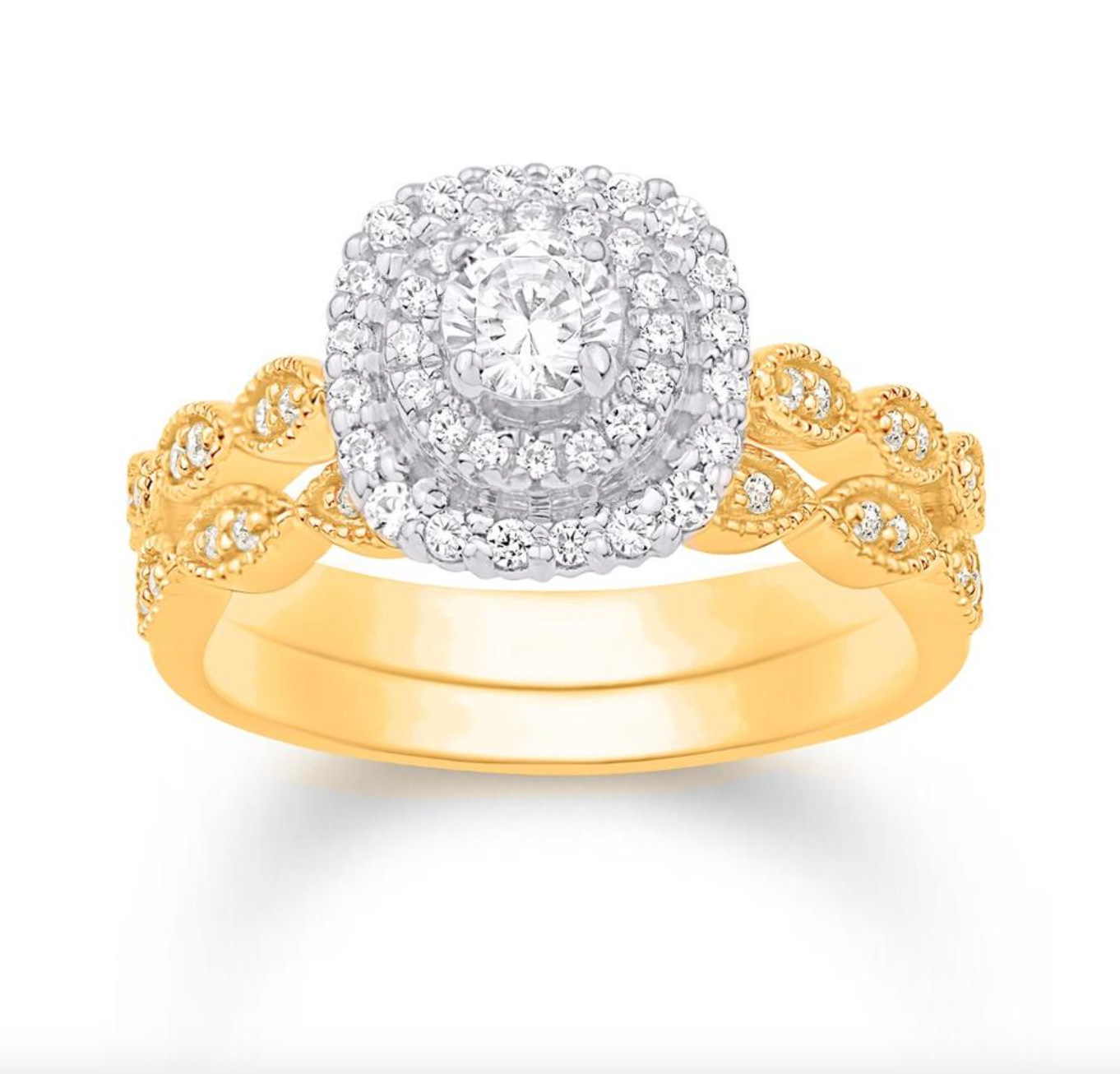 14KT Gold Diamond Women's Ring 0.50CTW