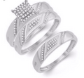 10K Trio Bridal Set 0.25CTW
