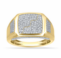 10K Gold Diamond Men's Ring 0.33CT