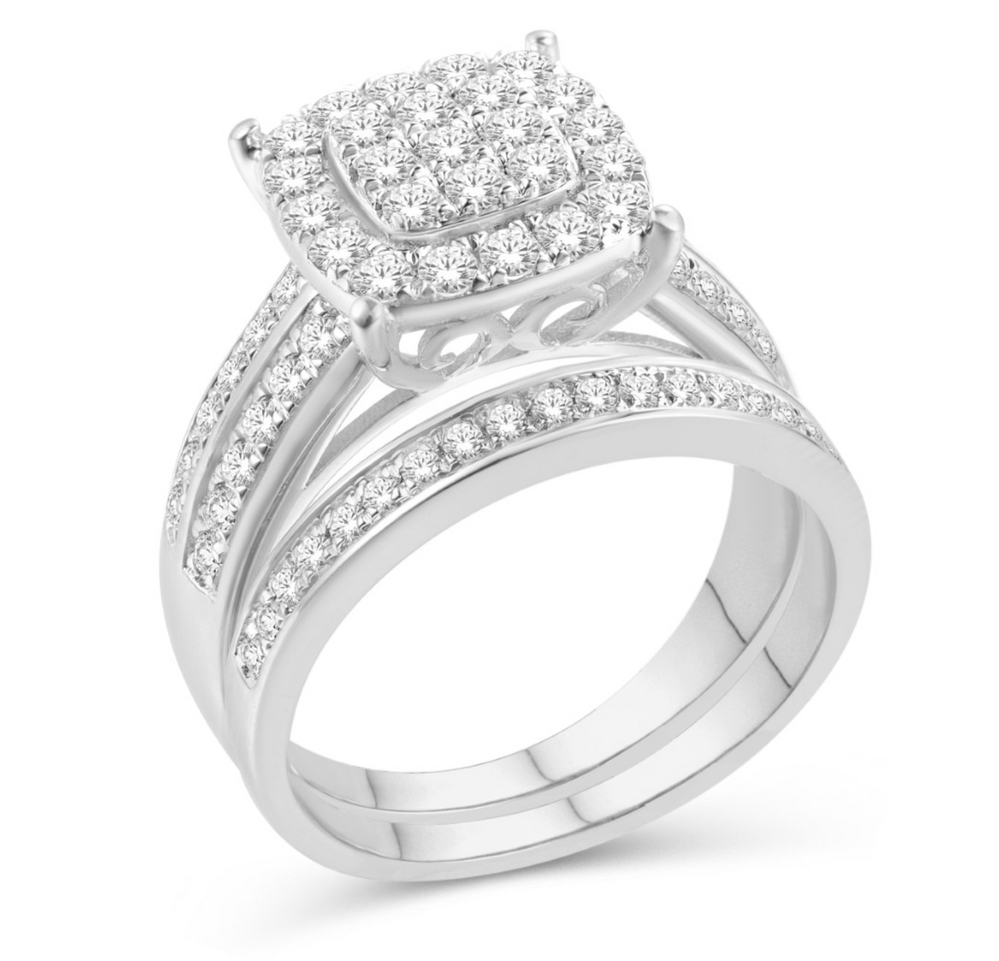 10KT Gold Diamond Women's Ring 0.99CTCTW