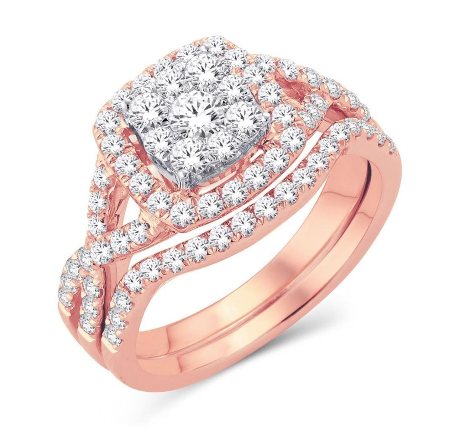 14KT Gold Diamond Women's Ring 0.45CTW