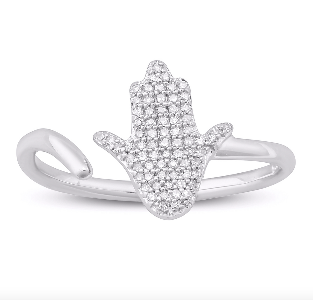 10KT Gold Diamond Women's Ring 0.12CTW
