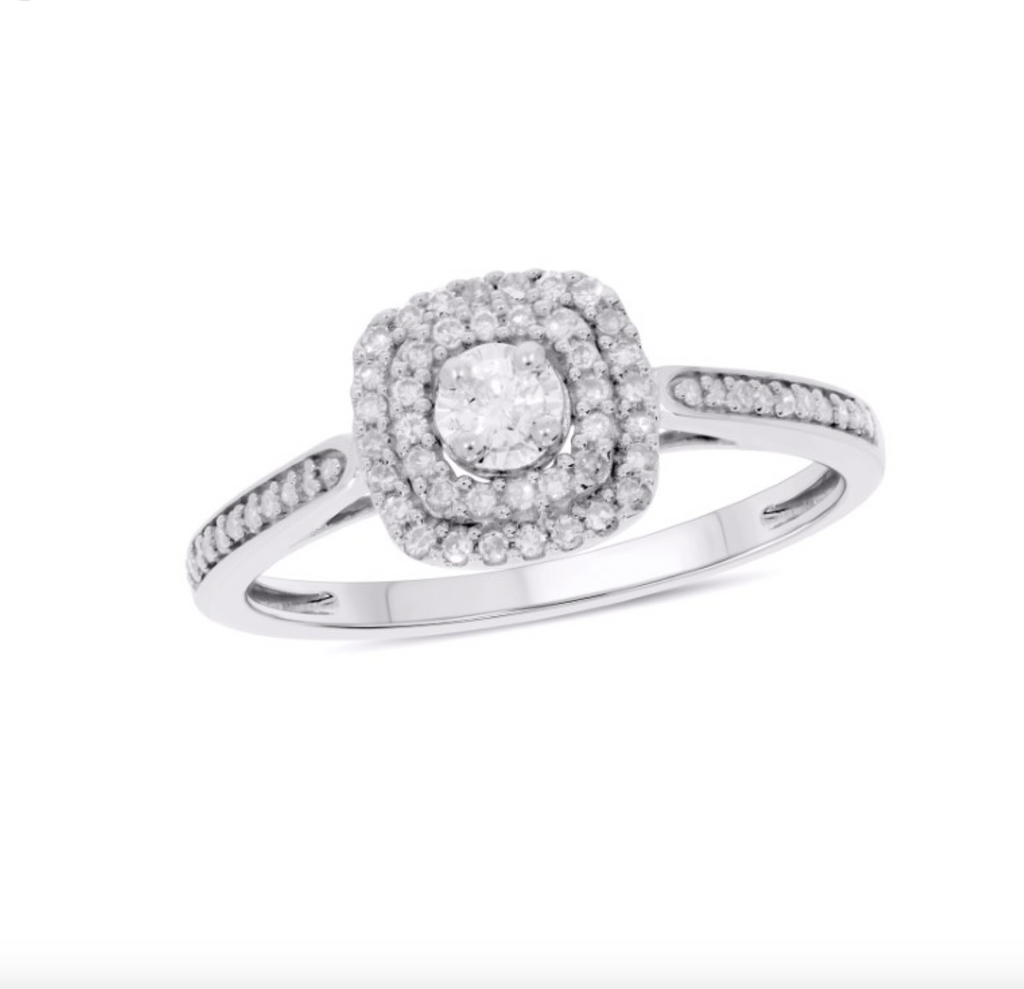 14KT Gold Diamond Women's Ring 0.27CTW