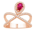 14KT Gold Diamond Women's Ring 1.83CTW