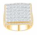 10K Gold Diamond Men's Ring 3.89CT