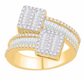 10K Gold Diamond Men's Ring 1.82CT