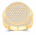 10K Gold Diamond Men's Ring 2.10CT