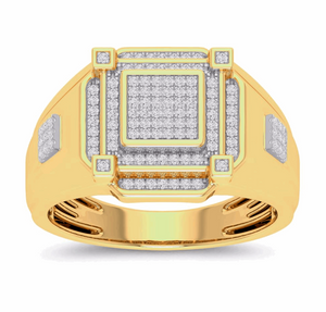 10K Gold Diamond Men's Ring 0.25CT