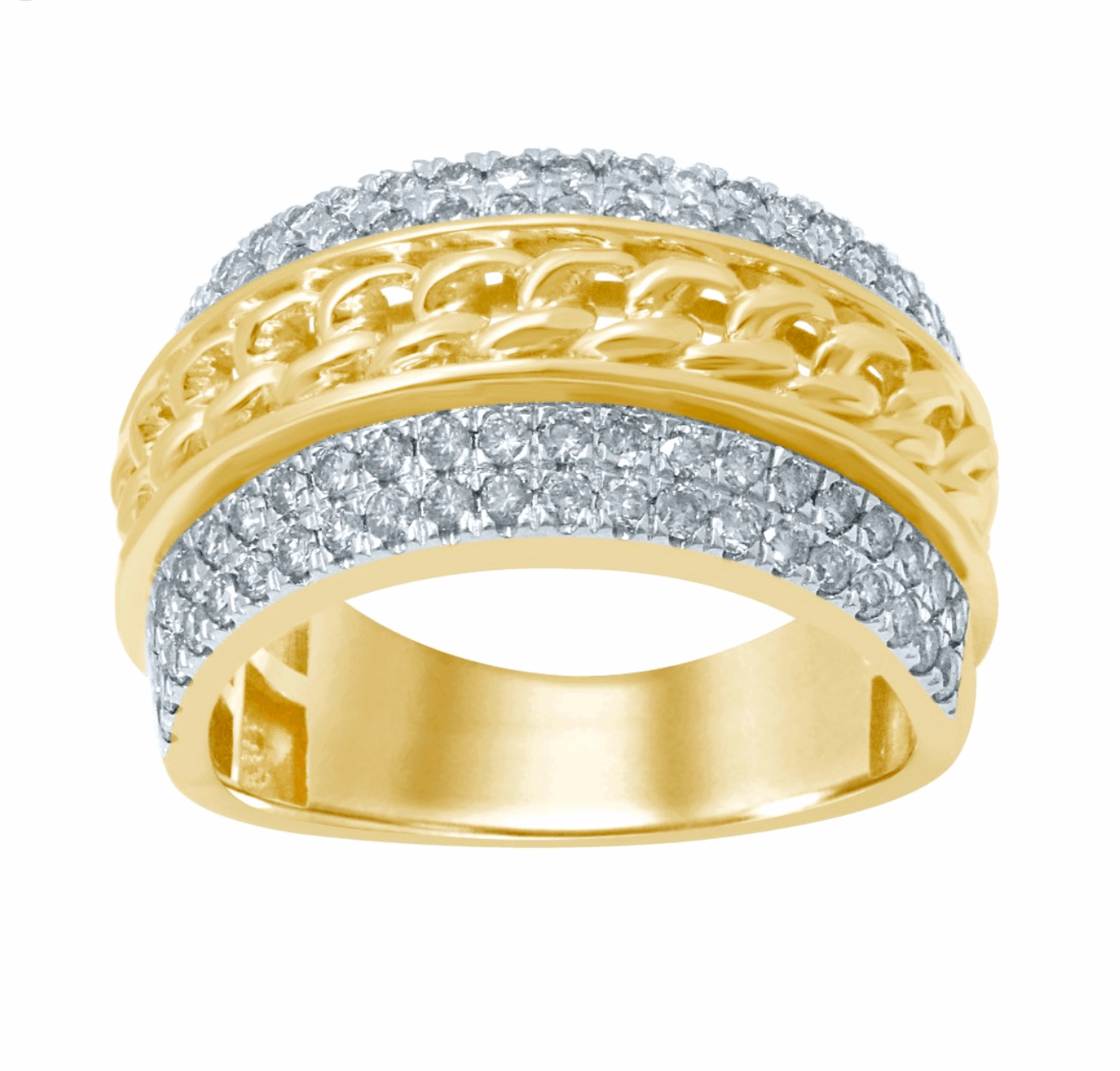 10K Gold Diamond Men's Ring 1.25CT