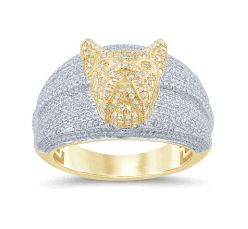 10K Gold Diamond Men's Ring 1.33CT