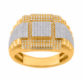 10K Gold Diamond Men's Ring 0.82CT