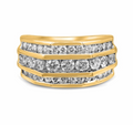 10K Gold Diamond Men's Ring 2.00CT