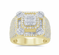 10K Gold Diamond Men's Ring 2.82CT