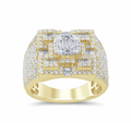 10K Gold Diamond Men's Ring 2.75CT