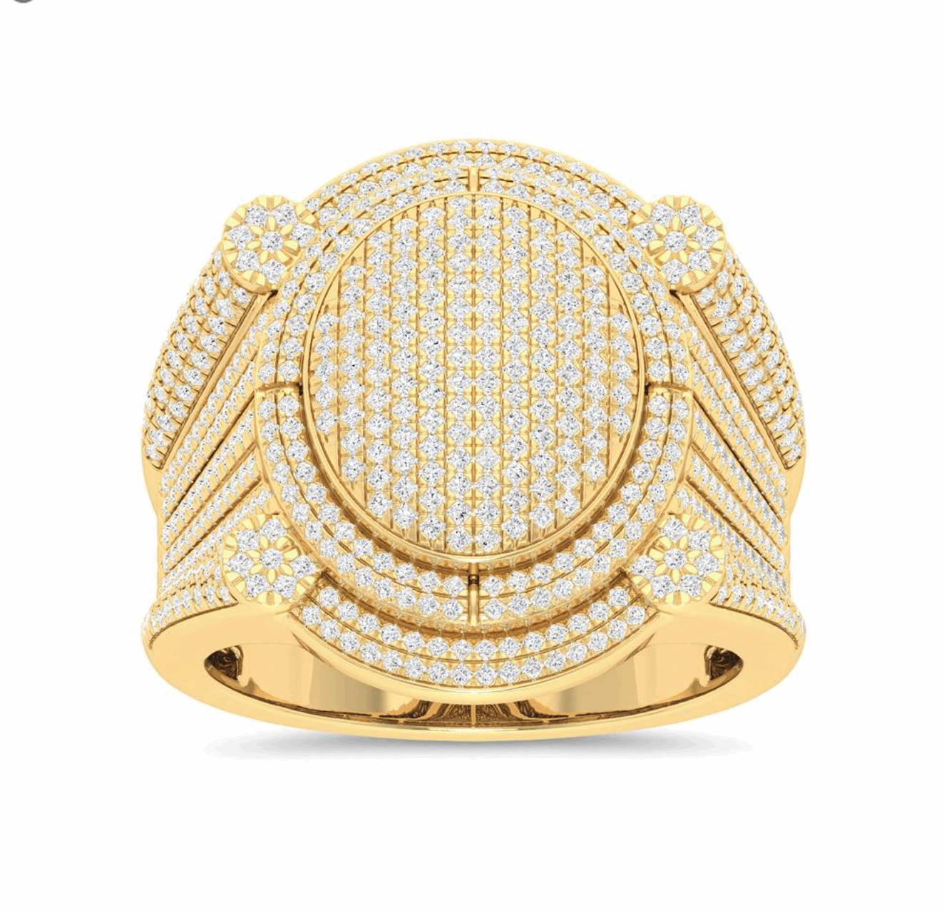 10K Gold Diamond Men's Ring 1.33CT