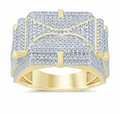 10K Gold Diamond Men's Ring 1.25CT