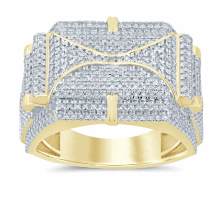 10K Gold Diamond Men's Ring 1.25CT
