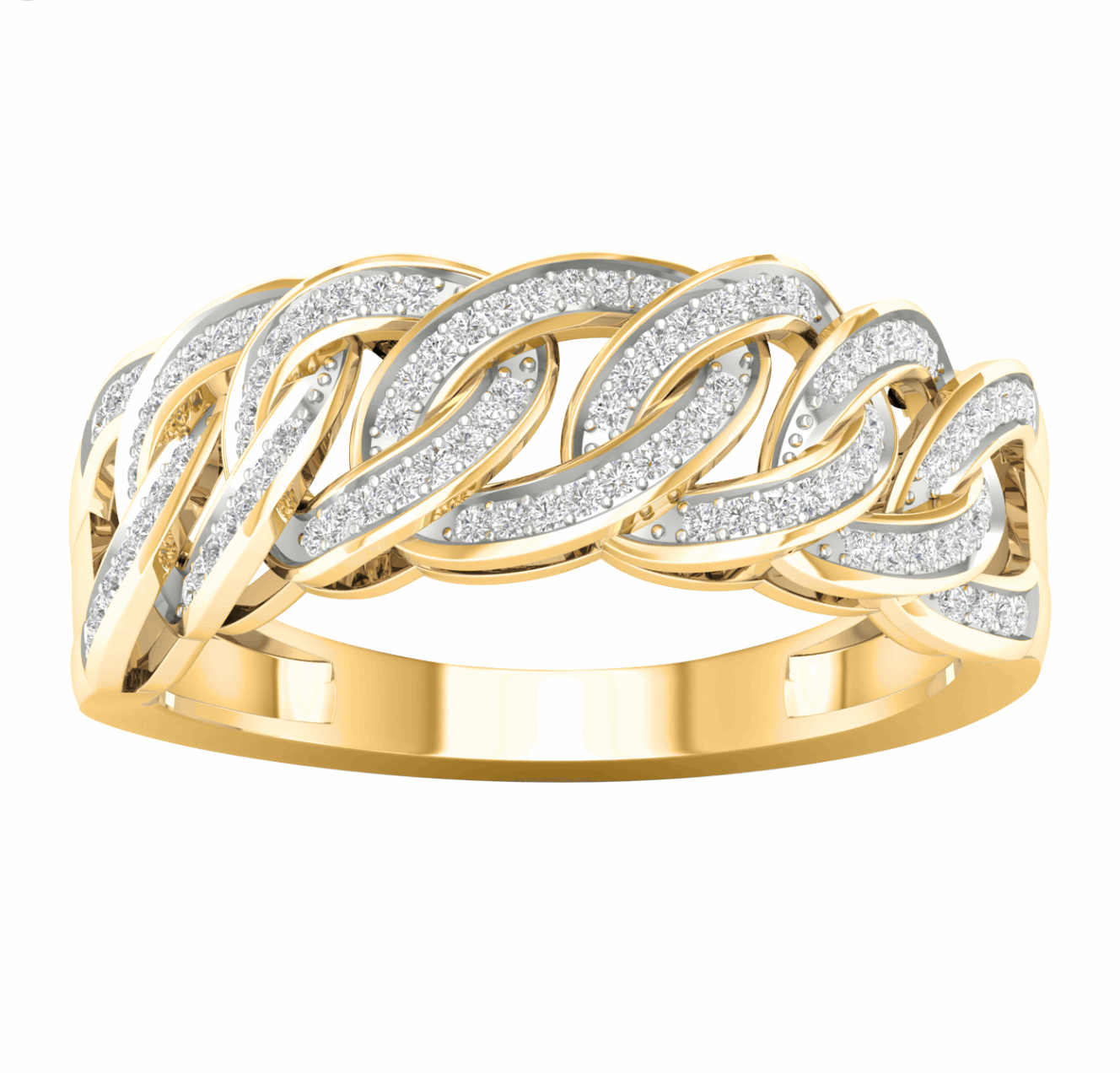10K Gold Diamond Men's Ring 0.25CT
