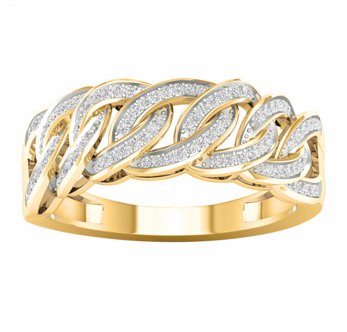 10K Gold Diamond Men's Ring 0.25CT