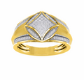 10K Gold Diamond Men's Ring 0.25CT