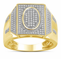 10K Gold Diamond Men's Ring 0.40CT