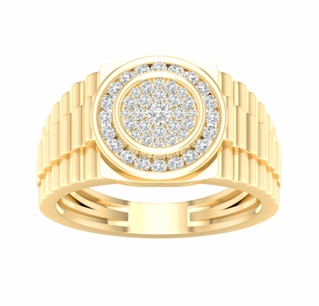 10K Gold Diamond Men's Ring 0.50CT
