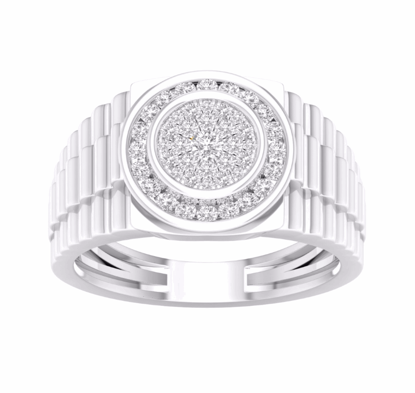 10K Gold Diamond Men's Ring 0.50CT
