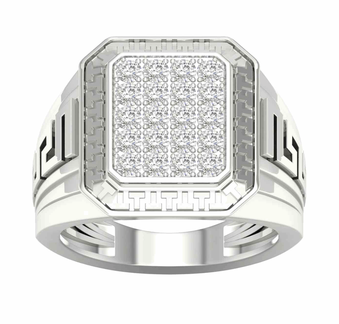 10K Gold Diamond Men's Ring 0.75CT