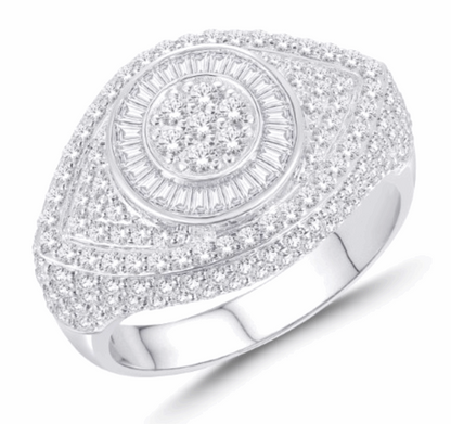 10K Gold Diamond Men's Ring 1.93CT
