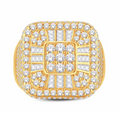 10K Gold Diamond Men's Ring 3.12CT