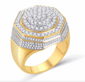 10K Gold Diamond Men's Ring 1.92CT