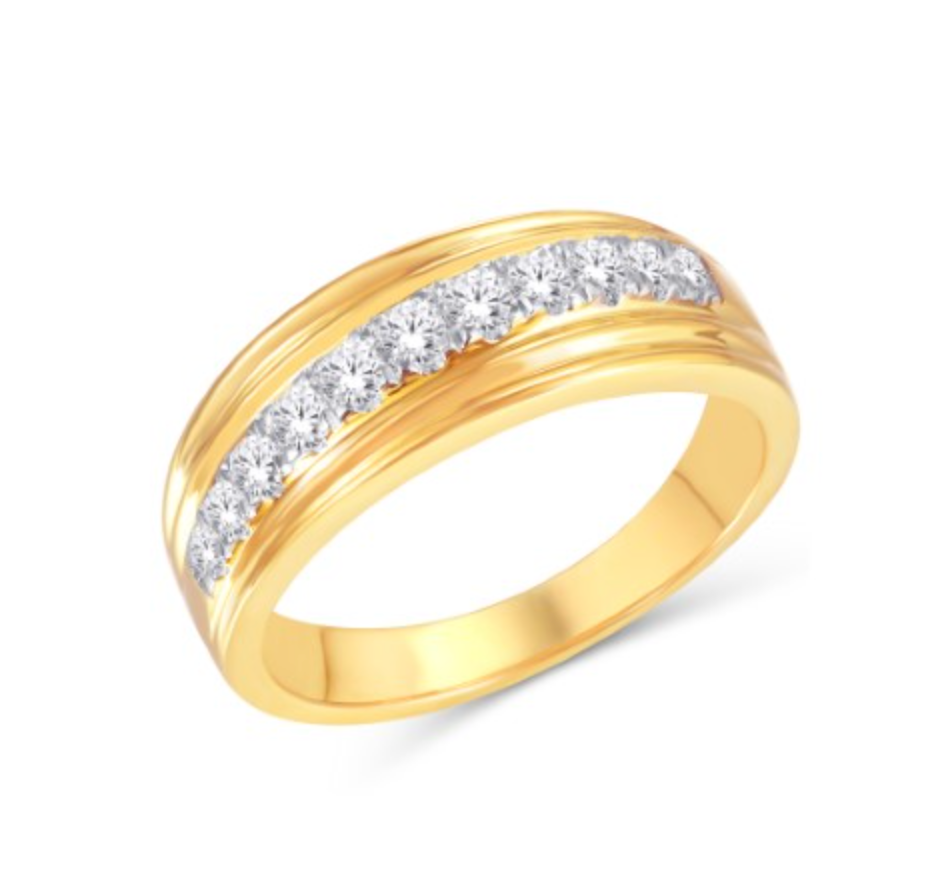 14K Gold Diamond Men's Ring 0.50CT