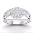 10KT Gold Diamond Women's Ring 0.33CTW