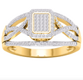 10KT Gold Diamond Women's Ring 0.33CTW