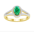 14KT Gold Diamond Women's Ring 0.19CTW
