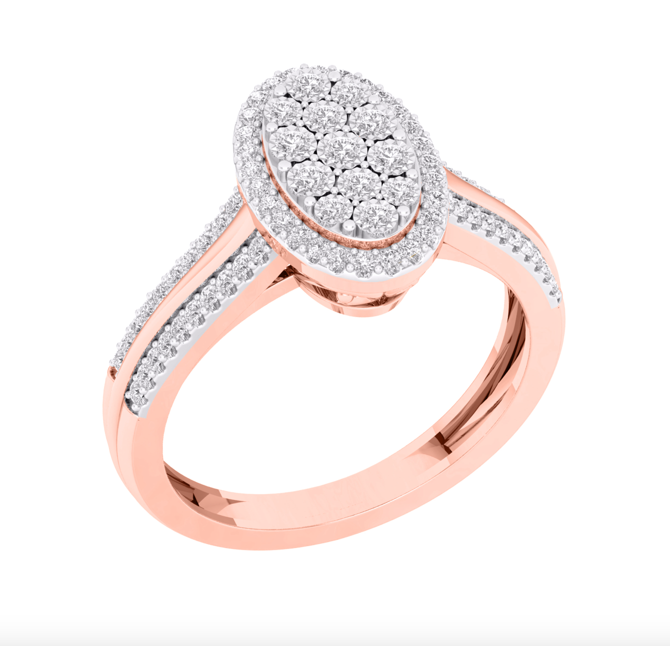 10KT Gold Diamond Women's Ring 0.25CTW
