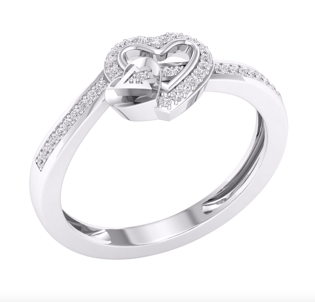 10KT Gold Diamond Women's Ring 0.10CTW