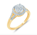 10KT Gold Diamond Women's Ring 0.25CTW