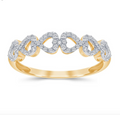 10KT Gold Diamond Women's Ring 0.24CTW