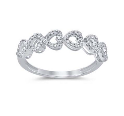 10KT Gold Diamond Women's Ring 0.24CTW