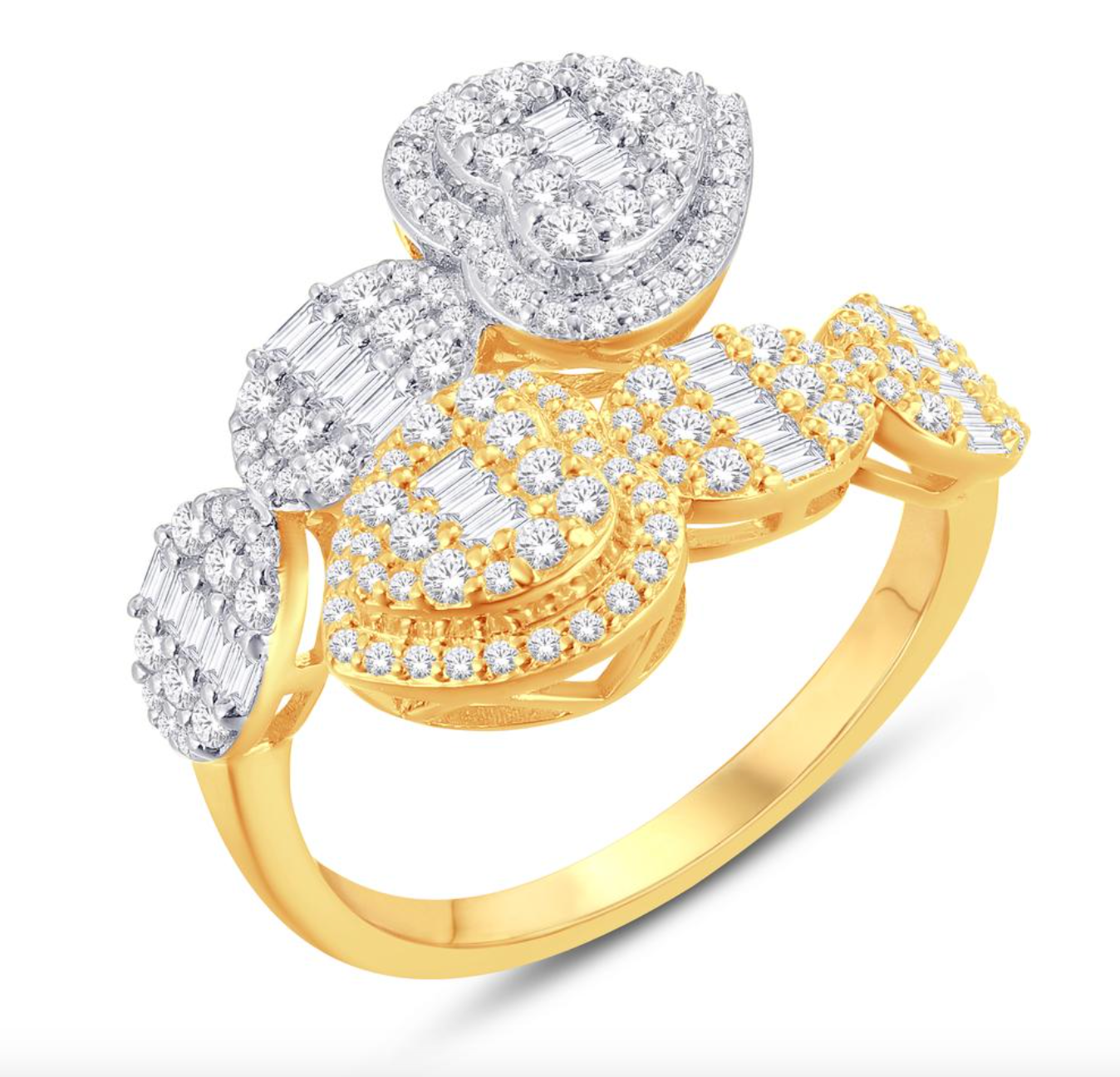 10KT Gold Diamond Women's Ring 1.00CTW