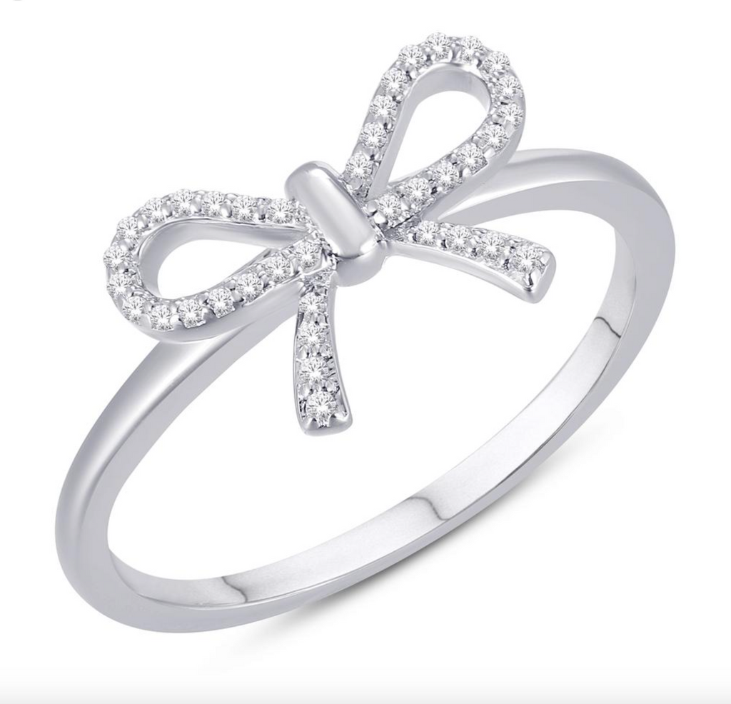 10KT Gold Diamond Women's Ring 0.07CTW