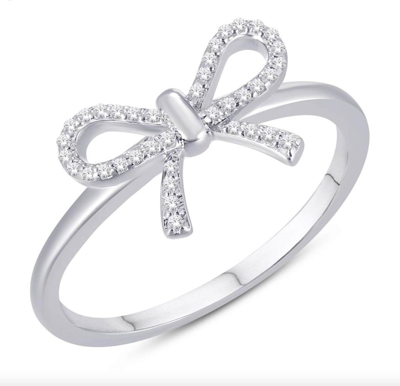 10KT Gold Diamond Women's Ring 0.07CTW