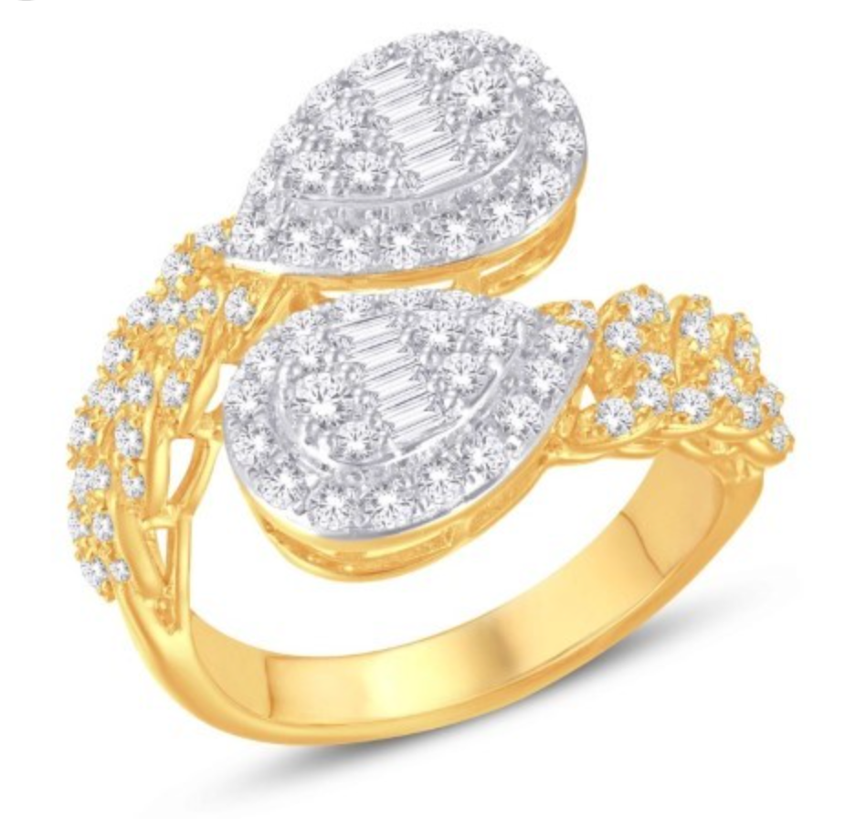 10KT Gold Diamond Women's Ring 1.20CTW